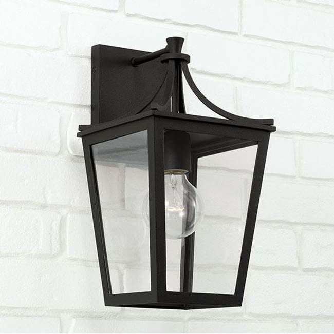 Capital Lighting 947911BK Black 7.5''w X 14.25''h 1-light Outdoor Wall Lantern In Black With Clear Glass Image 4