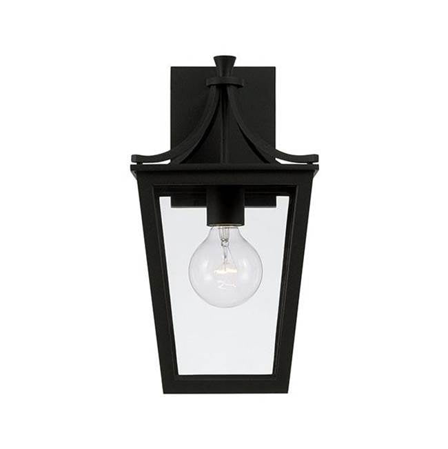 Capital Lighting 947911BK Black 7.5''w X 14.25''h 1-light Outdoor Wall Lantern In Black With Clear Glass Image 3