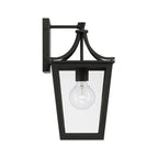 Capital Lighting 947911BK Black 7.5''w X 14.25''h 1-light Outdoor Wall Lantern In Black With Clear Glass Image 2