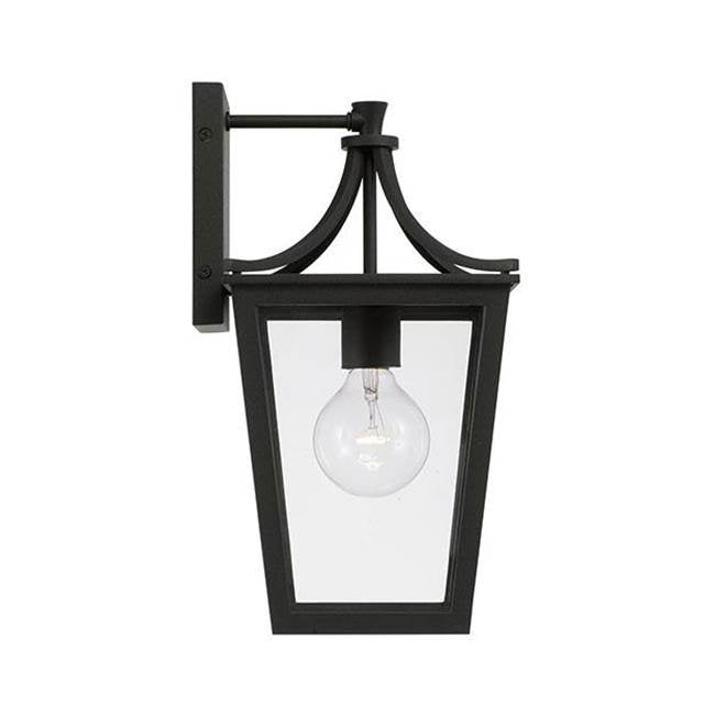 Capital Lighting 947911BK Black 7.5''w X 14.25''h 1-light Outdoor Wall Lantern In Black With Clear Glass Image 2