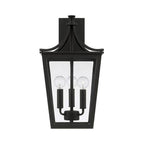 Capital Lighting 947931BK Black 10''w X 19.25''h 3-light Outdoor Wall Lantern In Black With Clear Glass Image 3