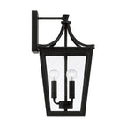 Capital Lighting 947931BK Black 10''w X 19.25''h 3-light Outdoor Wall Lantern In Black With Clear Glass Image 2