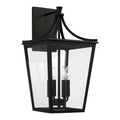 Capital Lighting 947941BK Black 12''w X 23.25''h 4-light Outdoor Wall Lantern In Black With Clear Glass Image 1