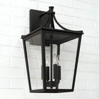 Capital Lighting 947941BK Black 12''w X 23.25''h 4-light Outdoor Wall Lantern In Black With Clear Glass Image 4