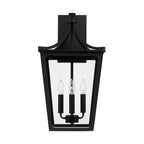 Capital Lighting 947941BK Black 12''w X 23.25''h 4-light Outdoor Wall Lantern In Black With Clear Glass Image 3
