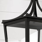 Capital Lighting Adair 12''w X 25''h 4-light Outdoor Post Lantern In Black With Clear Glass