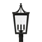 Capital Lighting 947943BK Black 12''w X 25''h 4-light Outdoor Post Lantern In Black With Clear Glass Image 2