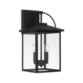 Capital Lighting 948021BK Black 9.5''w X 16.5''h 2-light Outdoor Wall Lantern In Black With Clear Glass Image 1