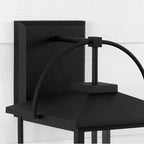 Capital Lighting Bryson 9.5''w X 16.5''h 2-light Outdoor Wall Lantern In Black With Clear Glass