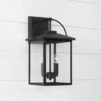 Capital Lighting 948021BK Black 9.5''w X 16.5''h 2-light Outdoor Wall Lantern In Black With Clear Glass Image 4