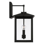 Capital Lighting 948021BK Black 9.5''w X 16.5''h 2-light Outdoor Wall Lantern In Black With Clear Glass Image 2