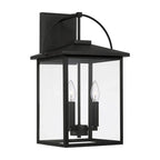Capital Lighting 948031BK Black 11.5''w X 19.75''h 3-light Outdoor Wall Lantern In Black With Clear Glass Image 1