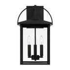 Capital Lighting 948031BK Black 11.5''w X 19.75''h 3-light Outdoor Wall Lantern In Black With Clear Glass Image 3