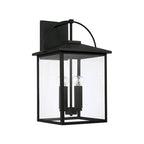 Capital Lighting 948041BK Black 13.25''w X 22.75''h 4-light Outdoor Wall Lantern In Black With Clear Glass Image 1