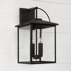 Capital Lighting 948041BK Black 13.25''w X 22.75''h 4-light Outdoor Wall Lantern In Black With Clear Glass Image 4