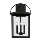 Capital Lighting 948041BK Black 13.25''w X 22.75''h 4-light Outdoor Wall Lantern In Black With Clear Glass Image 3