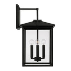 Capital Lighting 948041BK Black 13.25''w X 22.75''h 4-light Outdoor Wall Lantern In Black With Clear Glass Image 2