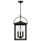 Capital Lighting 948042BK Black 13.25''w X 23.5''h 4-light Outdoor Hanging Lantern In Black With Clear Glass Image 2