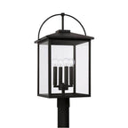 Capital Lighting 948043BK Black 13.25''w X 24.75''h 4-light Outdoor Post Lantern In Black With Clear Glass Image 1