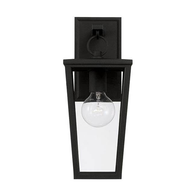Capital Lighting 948111BK Black 6.25''w X 15.5''h 1-light Outdoor Wall Lantern In Black With Clear Glass Panels Image 3
