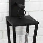 Capital Lighting Elliott 7.25''w X 20''h 1-light Outdoor Wall Lantern In Black With Clear Glass Cylinder