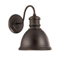 Capital Lighting Outdoor 9''w X 12.5''h Outdoor 1-light Outdoor Wall Lantern With Metal Shade In Old Bronze