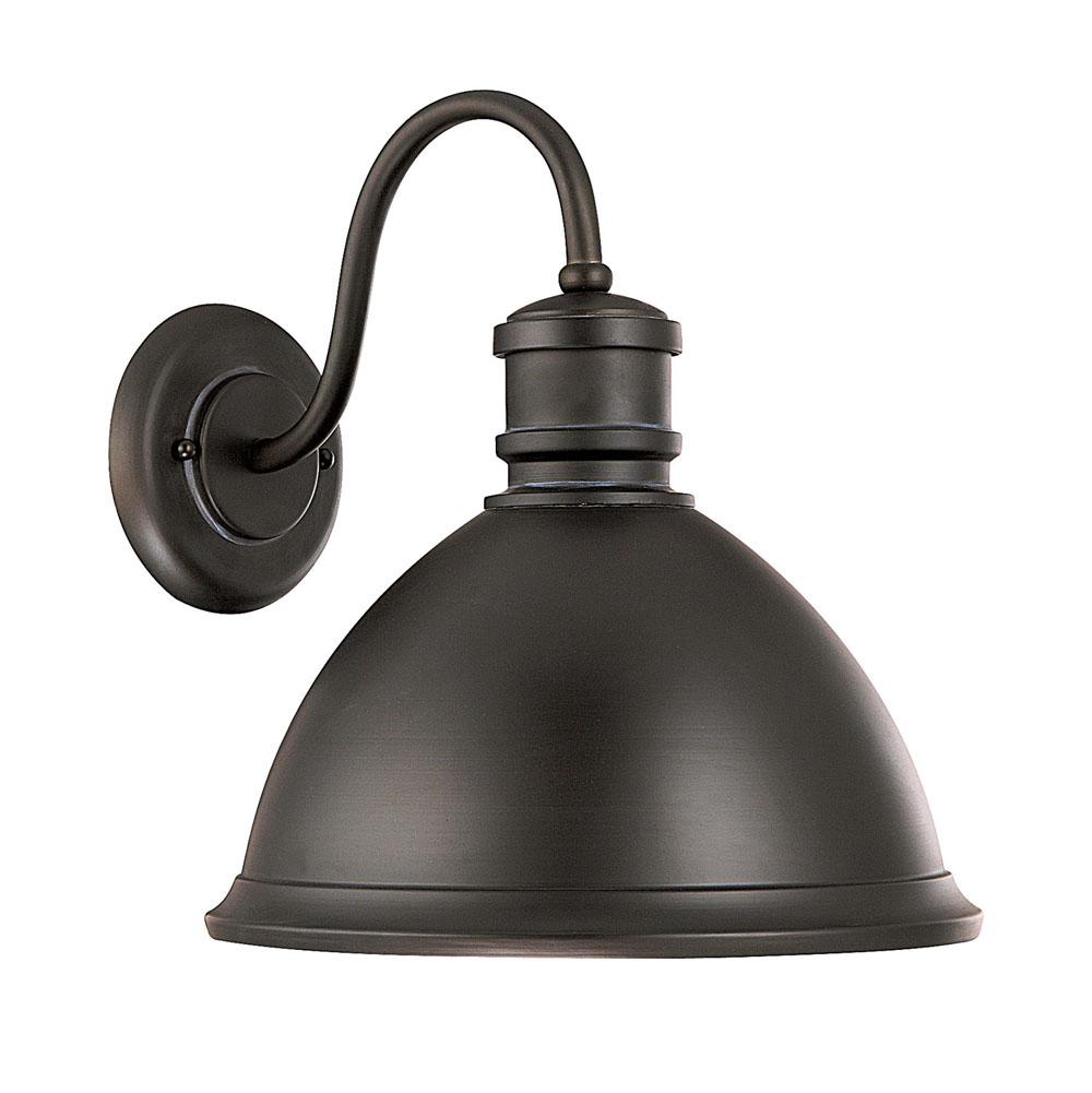Capital Lighting Outdoor 13''w X 14.5''h Outdoor 1-light Outdoor Wall Lantern With Metal Shade In Old Bronze