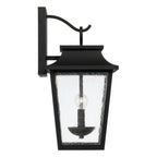 Capital Lighting 953321BK Black 10''w X 20''h 2-light Outdoor Tapered Wall Lantern In Black With Ripple Glass Image 2