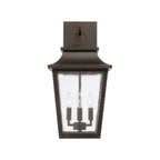 Capital Lighting 953341OZ Oiled Bronze 13''w X 24''h 4-light Outdoor Tapered Wall Lantern In Oiled Bronze With Ripple Glass Image 3