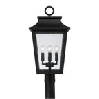 Capital Lighting 953345BK Black 12''w X 23.75''h 4-light Outdoor Tapered Post Lantern In Black With Ripple Glass Image 2