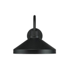 Capital Lighting 953511BK Black 11.25''w X 10.50''h 1-light Outdoor Cone Wall Lantern Barn Light In Black With White Interior Image 3
