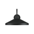 Capital Lighting 953512BK Black 14.25''w X 10.50''h 1-light Outdoor Cone Wall Lantern Barn Light In Black With White Interior Image 3