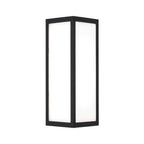 Capital Lighting 954711BK-LD Black 7.5'' W X 15.25'' H Integrated Led Outdoor Wall Lantern In Black With Painted White Glass Image 5
