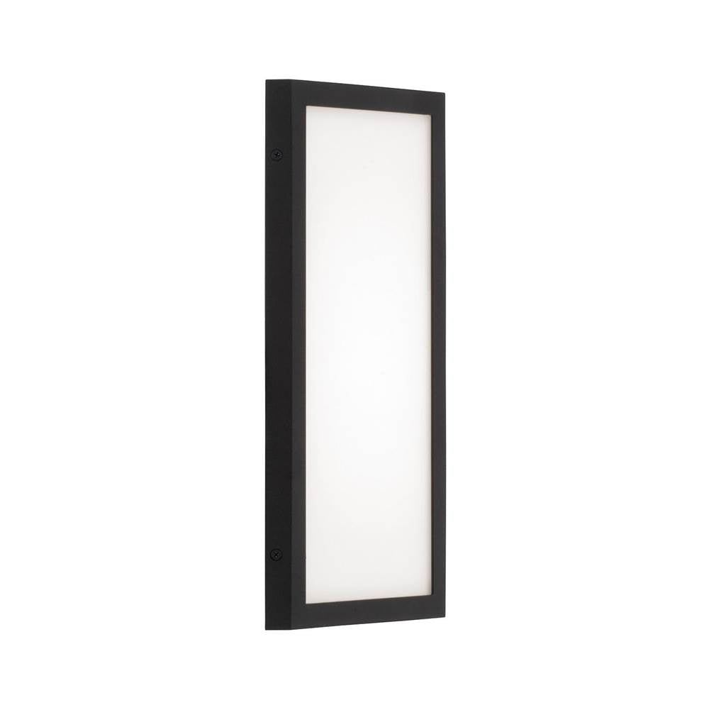Capital Lighting 954711BK-LD Black 7.5'' W X 15.25'' H Integrated Led Outdoor Wall Lantern In Black With Painted White Glass Image 4