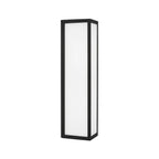 Capital Lighting 954721BK-LD Black 7.5'' W X 22.5'' H Integrated Led Outdoor Wall Lantern In Black With Painted White Glass Image 1
