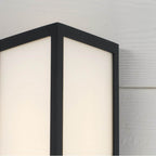 Capital Lighting 954721BK-LD Black 7.5'' W X 22.5'' H Integrated Led Outdoor Wall Lantern In Black With Painted White Glass Image 4