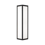 Capital Lighting 954721BK-LD Black 7.5'' W X 22.5'' H Integrated Led Outdoor Wall Lantern In Black With Painted White Glass Image 3