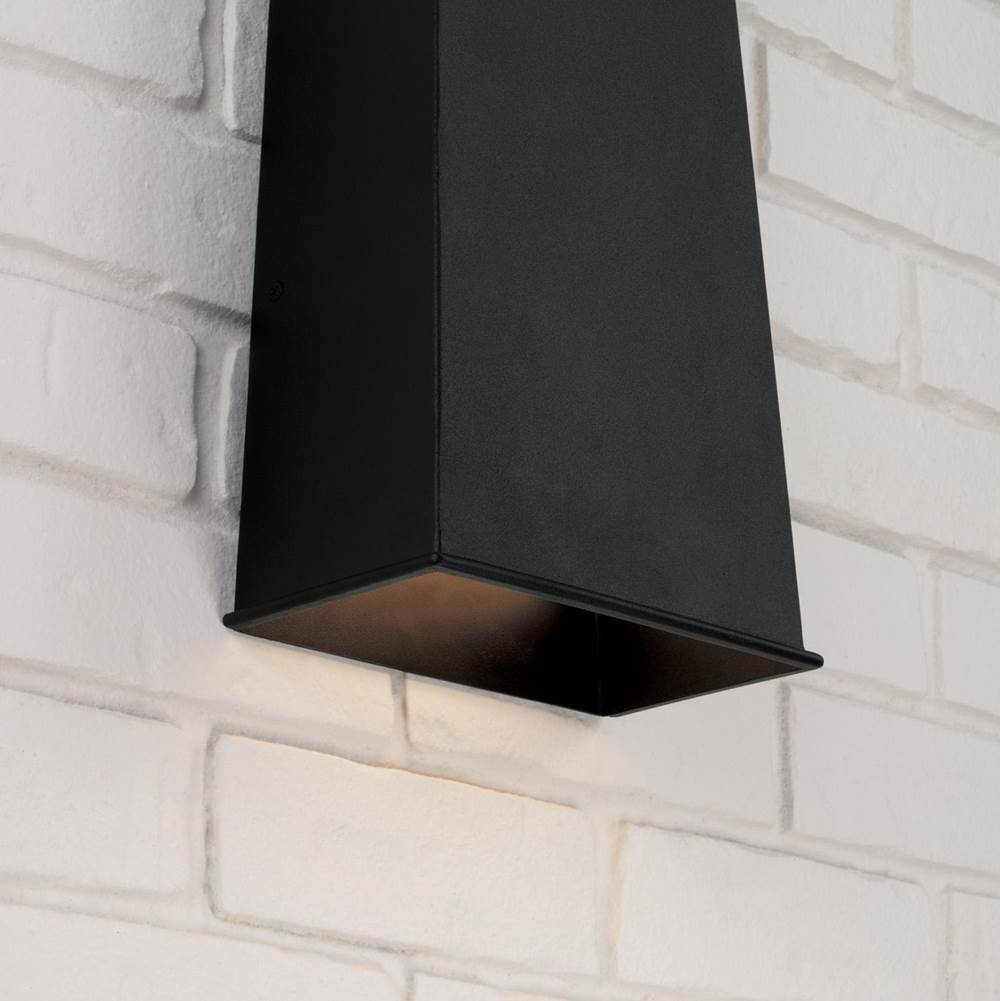 Capital Lighting 955013BK-LD Black 18.5'' H X 7.5'' W Integrated Led Outdoor Night Sky Friendly Enclosed Rectangular Wall Lantern In Black Image 4
