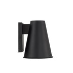 Capital Lighting 955111BK Black 6.5'' W X 7'' H 1-light Outdoor Night Sky Friendly Cone Wall Lantern In Black With Painted White Interior Image 2