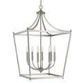 Capital Lighting Stanton 22'' W X 35.5'' H 8-light Lantern Foyer Pendant In Brushed Nickel