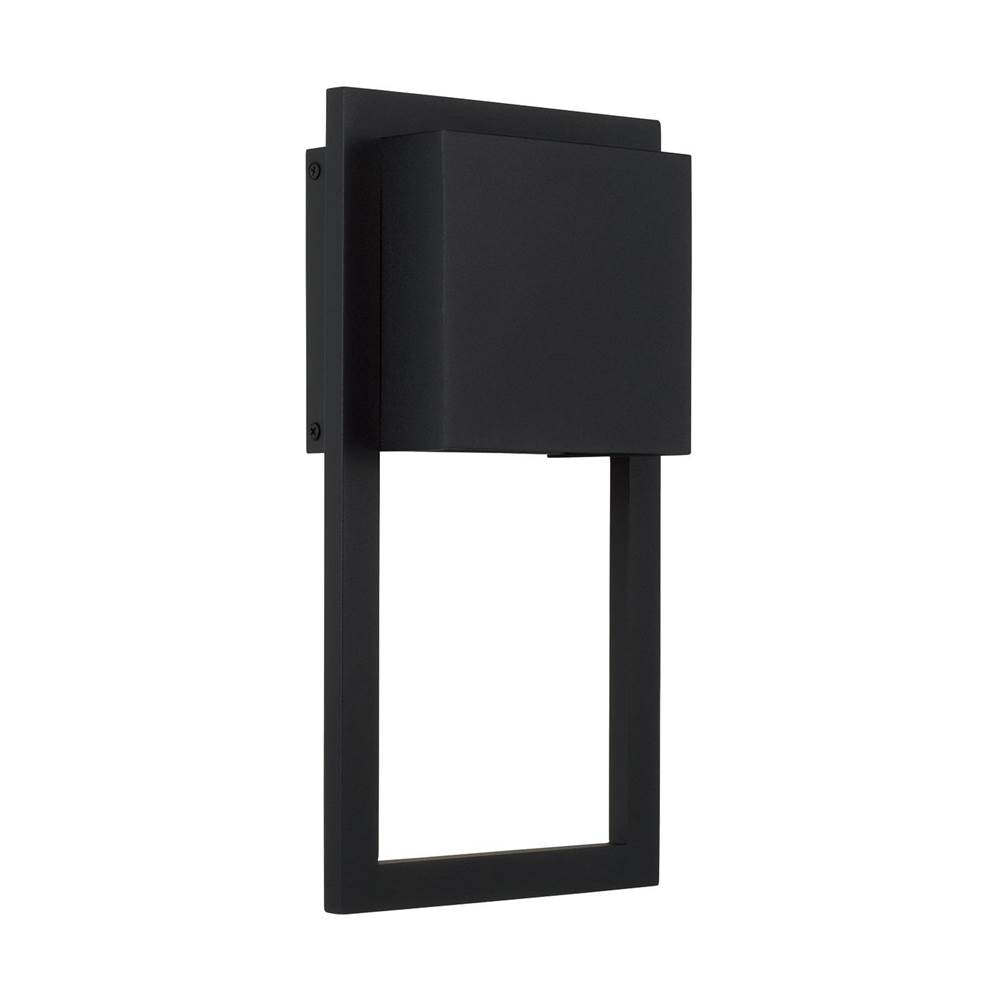 Capital Lighting 956011BK-GL Black 15'' H X 8'' W Gu Twist Lock 1-light Outdoor Ada Night Sky Friendly Wall Lantern Image 1