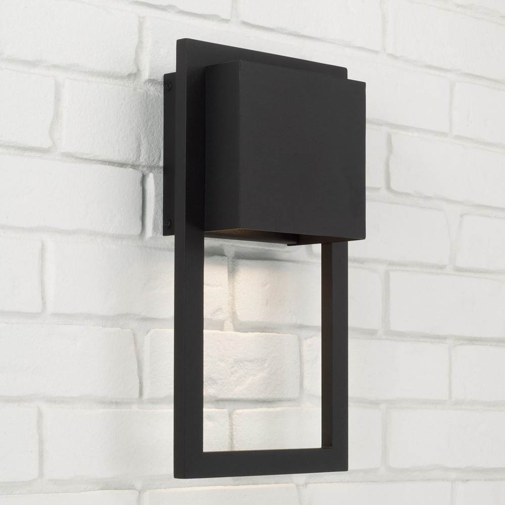 Capital Lighting Nate 15'' H X 8'' W Gu Twist Lock 1-light Outdoor Ada Night Sky Friendly Wall Lantern