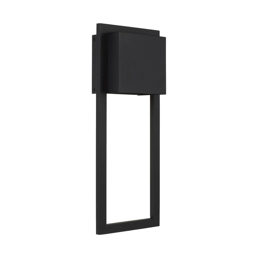 Capital Lighting 956012BK-GL Black 20'' H X 8'' W Gu Twist Lock 1-light Outdoor Ada Night Sky Friendly Wall Lantern Image 1