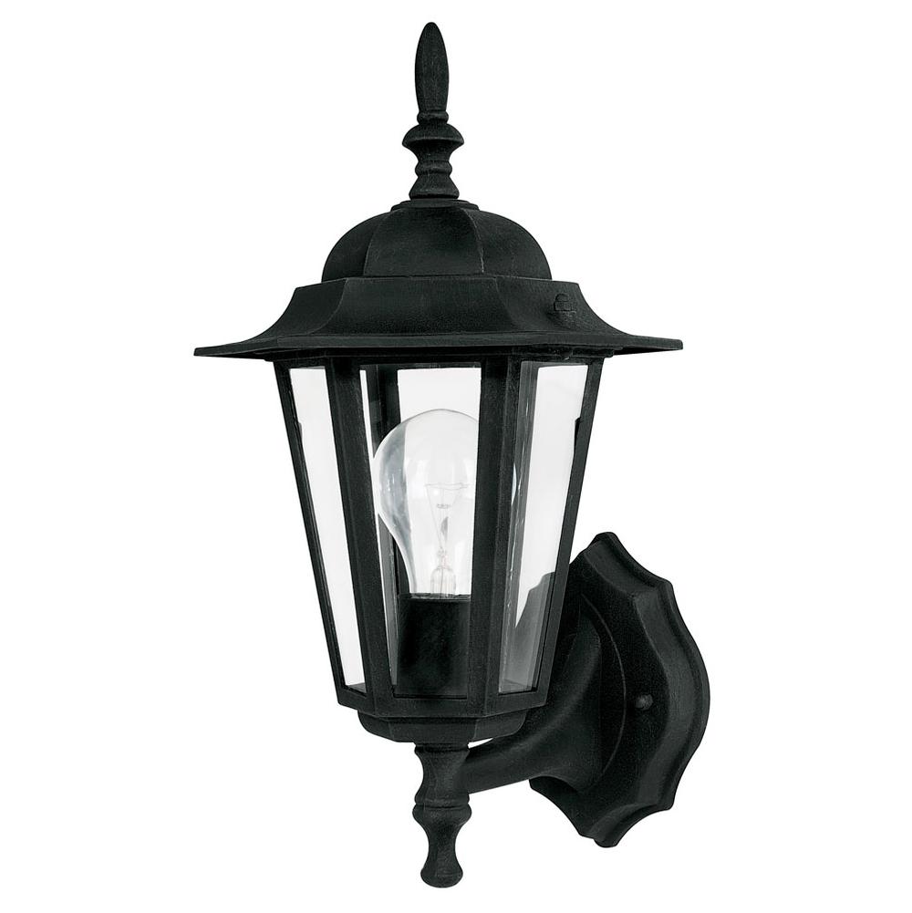 Capital Lighting Outdoor 7''w X 15''h Outdoor 1-light Clear Glass Outdoor Wall Lantern In Black