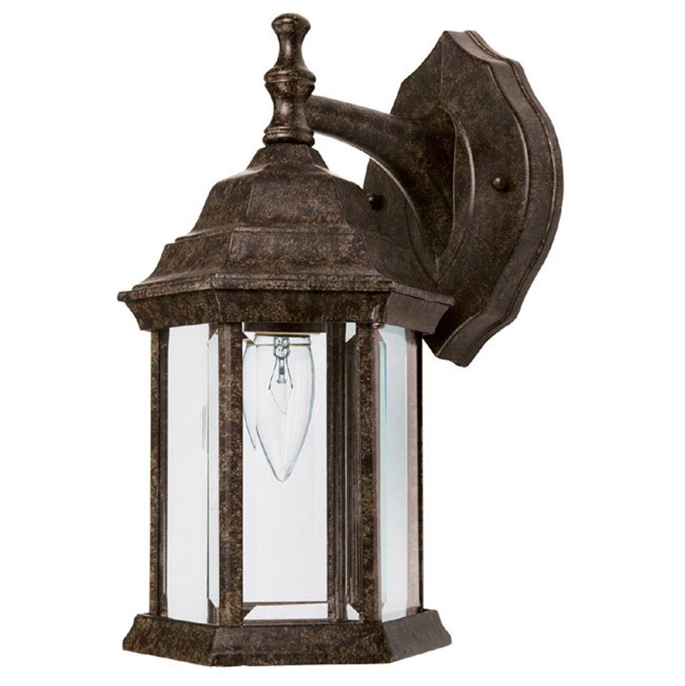 Capital Lighting Outdoor 6''w X 12''h Outdoor 1-light Clear Glass Outdoor Wall Lantern In Black