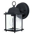 Capital Lighting Outdoor 5''w X 8''h Outdoor 1-light Clear Glass Outdoor Wall Lantern In Black