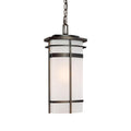 Capital Lighting Lakeshore 8'' W X 17'' H 1-light Frosted Glass Outdoor Hanging Lantern In Old Bronze