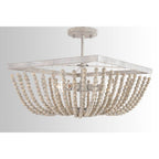 Capital Lighting 9D294A Mystic Sand 17'' W X 13'' H In Mystic Sand With Wooden Beads Image 4