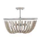 Capital Lighting 9D294A Mystic Sand 17'' W X 13'' H In Mystic Sand With Wooden Beads Image 5