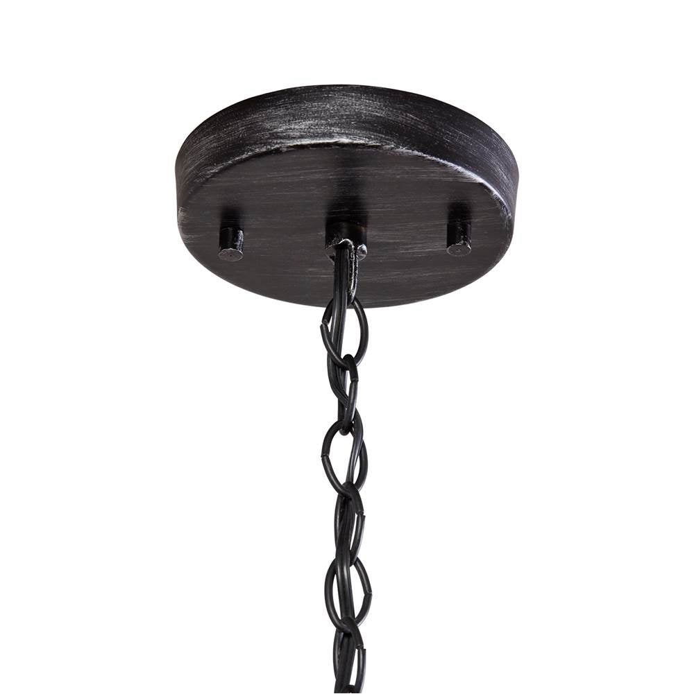 Capital Lighting 9D322A Zinc,Wood 13.5'' W X 15'' H 1-light Wood And Mesh Shade Pendant Image 2